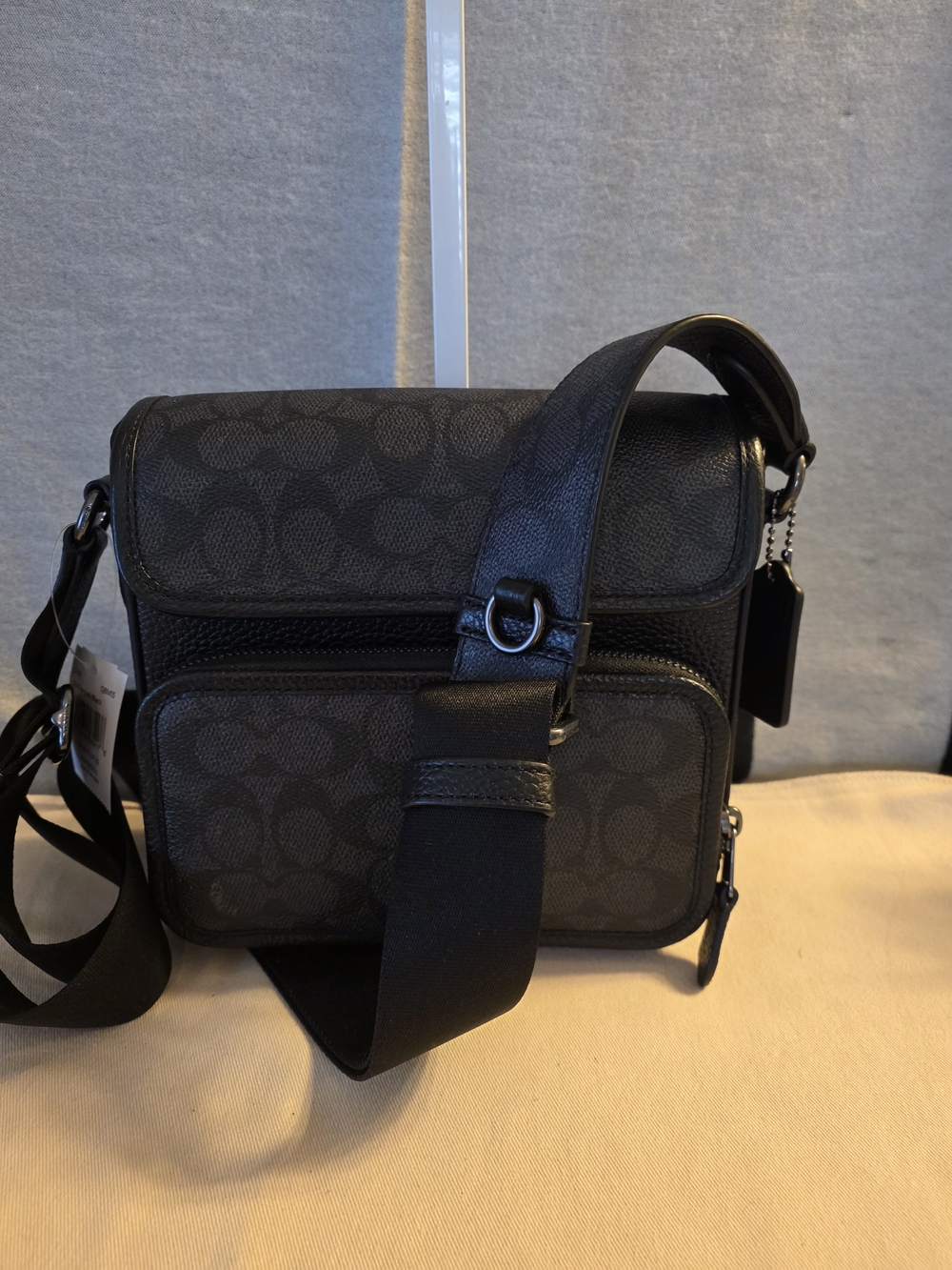 NWT Men's Black Coach Crossbody Shoulder Bag